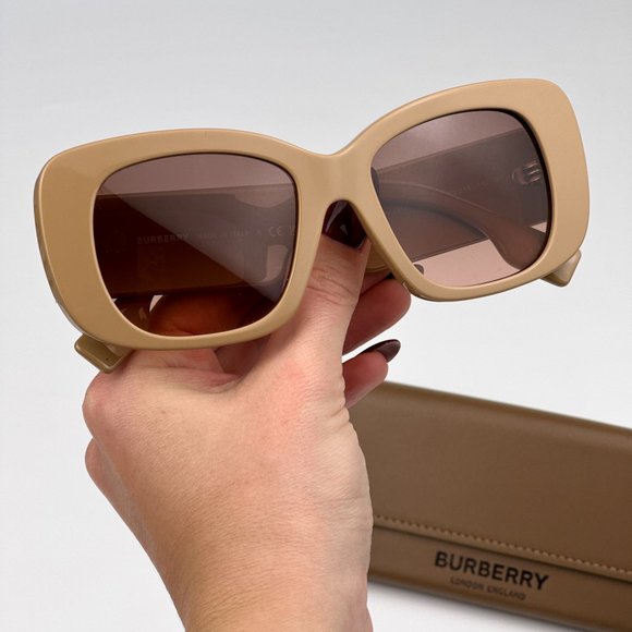 Burberry BE4410 399013 Sunglasses Beige Pink Gradient Brown Square Women BE 4410 - Picture 3 of 10